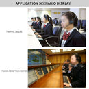 With Microphone USB Headphone Phone PC Audio Control Call Center 3.5mm Jack