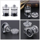 2pcs Mini Acrylic Manual Grinding Device Salt Pepper Mill Grinder Kitchen