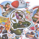 12Pcs Sexy Beauty Girls Graffiti Stickers Luggage Skateboard Laptop Stickers  3C