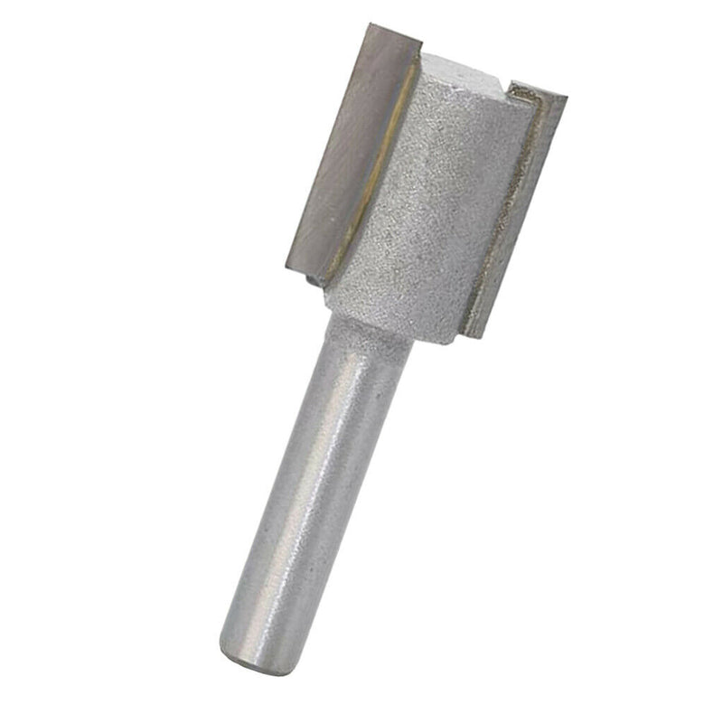 2pcs 1/4inch Shank Carbide Single Flute Tipped Straight Router Bit Milling