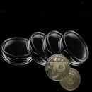 10X 25mm Applied Clear Round Cases Coin Storage Capsules Holder Round PlasticLJ