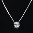 Crystal Pendant Necklace Long Chain Alloy Wedding Accessories Jewelry WomenBX