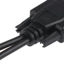 15Pin VGA Male to 2 VGA SVGA Female Adapter Splitter Video Monitor CabEF  Ew