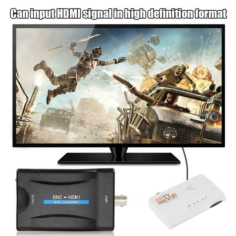 HDMI TO BNC Composite Video Signal Converter PAL NTSC Extender Coax Cable