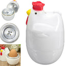 Egg Cooker Poacher Boiler Steamer Microwave For 1 Egg Chicken Shaped