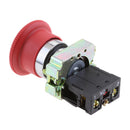 2xMushroom NC Emergency Stop Latching Rotary Self-locking Push-button Switch