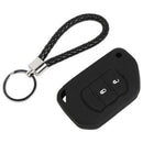 Car Two Button Key Case Silica Gel Cover for Jeep Wrangler JL 2018 2019 Key B6F7