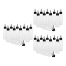 30Pcs 3.4oz Plastic Makeup Crafts Dispensing Bottles for Crafts Oil Glue