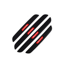 4Pcs Universal Car Door Sill Protector Carbon Fiber Door Anti-Wear Plate Co H8I7
