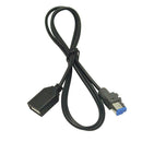 USB Female to AUX-In 4Pin Car Audio Adapter Cable for Subaru Forester XV