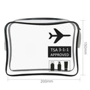 Unisex TPU Transparent Waterproof Cosmetic Bag Travel Makeup Organizer Case A