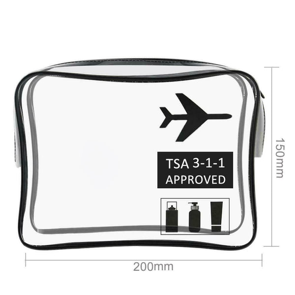 Unisex TPU Transparent Waterproof Cosmetic Bag Travel Makeup Organizer Case A#S