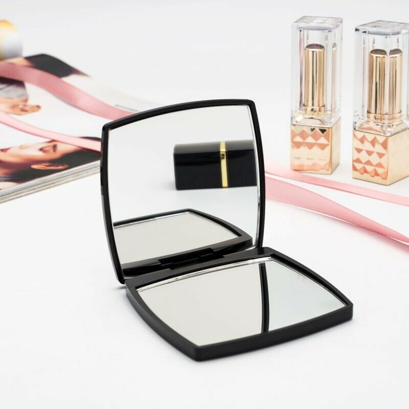 Mini Mirror Square Shape Girl Mini Double Sided Portable Mirror Pocket Make R5K8