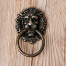 10 Pcs 40 x 67mm Dresser Drawer Cabinet Door Ring Lion Head Pull Handle Knob New