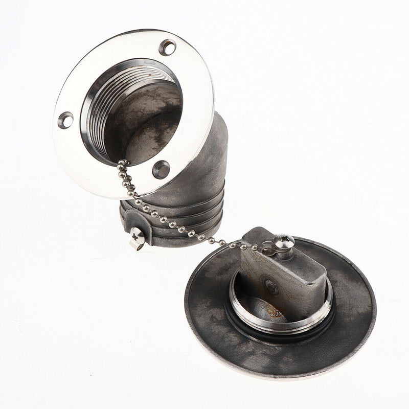 Boat Deck Fill / Filler Keyless Cap 2 inch /50mm - Water 316 Stainless Steel
