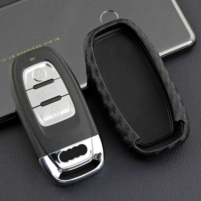 Scratch Proof Carbon Fiber Styling Car Key Case For Audi A4 A5 A6 A7 A8  HIE