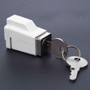 Aluminum Alloy Children Safety Sliding Window Restrictor Lock with 2 Keys A