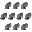 10 Pack Elbow Pipes - 3/4 inch Plumbing Threaded Pipe, 90 Degree Pipe Elbow
