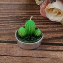6Pcs Cactus Candle Tea Light Paraffin Home Decor Party Favor Plants Candle