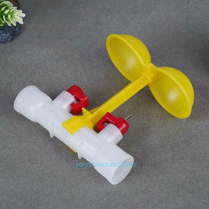 Double Outlet Drinking Hanging Chickens Cups Nipple Drinker Poultry Waterer Feed