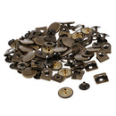 20 Sets Sewing Hooks Eye Closures Buckles for Trousers Skirt Repair Bronze
