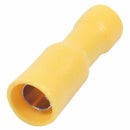 100 x Male & Female Yellow Insulated Bullet Connectors Terminals 12-10AWG W