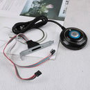 Desktop PC case switch with dual USB ports + power reset button + LED lights 3CA
