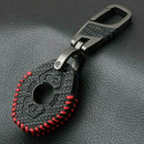 Carbon Fiber Leather Car Key Case For BMW M3 E39 E53 E60 E61 E83 E85 E86 YRM