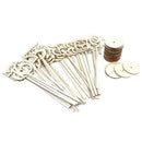 40pcs 1-40 Wood Table Numbers with Holder Base for Wedding Home Wedding Ann