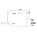 Mini Receiver 16-ch Compatible with Frsky T16 Remote Controller Transmitter