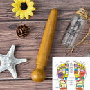 wood massager reflexology therapy health body relaxation wood stick massage JR