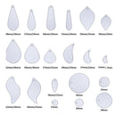 20pcs Earring Cutting Dies Teardrop Leaf Shape Die Metal Cutting Stencils Making