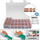 60 pcs 2/3/5 Way Rectangle 400V 32A Compact Splicing Connectors Lever Nuts IPU
