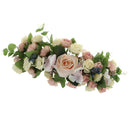 Artificial Silk Rose Flower Garland Door Lintel Wreath Home Wedding Venue Decor