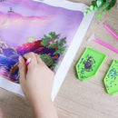 DIY Diamond Painting Tool Cross Stitch Tray Pen Mud Sewing Accessories Kit