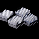 10Pcs Aluminum 20X20X6Mm Ic Led Cooling Cooler Heatsink Heatsinks With Tape ME
