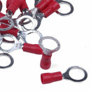 25pcs Insulated Crimp Ring Terminal Wire Connector 22-16AWG M6