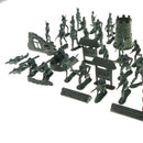 114 Pieces WWII  Men Playset 5cm Soldier Action Figures With Accessories