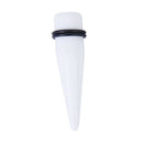 About 16mm White Acrylic Expander Taper Ear Stretcher Plug 5 / 8 X8K6