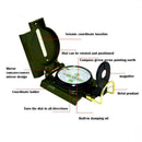 Multifunction Portable Folding Lens Compass American Style Army Military L1R1