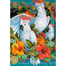DIY Full Drill Round Diamond Painting Three Parrot Rhinestone Bead Mosaic