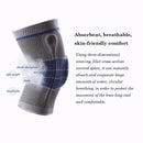 New gray Elastic Knee Support Bracket Kneepad Adjustable Patella Knee Pad B S5O2