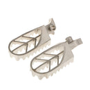 2x Cast Steel Universal Pedals Foot Pegs Footrests for Motorcycle Dirt Bike