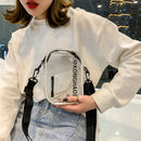 Letter Clear Ladies Transparent Bag Wild Luxury Messenger Bag Shoulder Bag