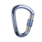 Screw Locking Mountaineering Climbing Carabiner 28KN - Light Blue