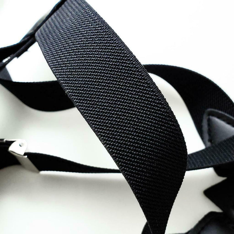 Womens Mens Clip-on Suspenders Elastic X-Back Adjustable Braces Wide Straps