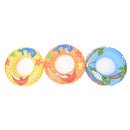 50cm Kids PVC Cartoon Printing Inflatable Float Swimming Ring Color Random M&O