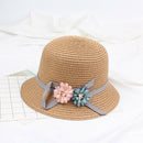 Fashion Cute Children'S Summer Straw Hat Sun Hat Beach Hat Adjustable Light