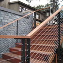 Threaded Terminal Stud End,Stainless Steel Stair Railing,for 1/8 inch Cable U9X6