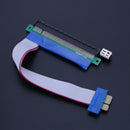 PCI-E Express 1X to 16X Extender Cable Flexible Riser Card Adapter